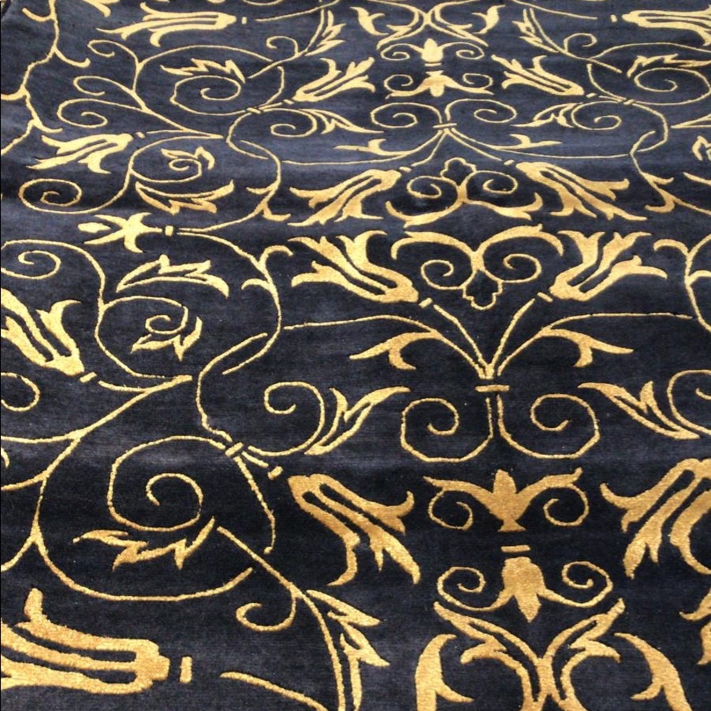 Indo Silk & Wool Area Rug 4x6